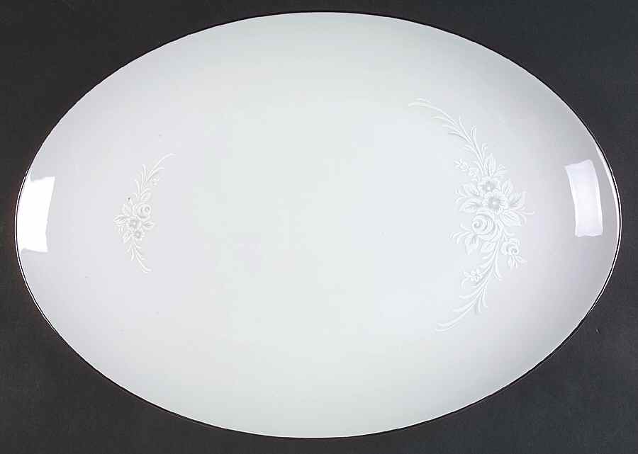 Cantata 14" Oval Serving Platter by Sango-1