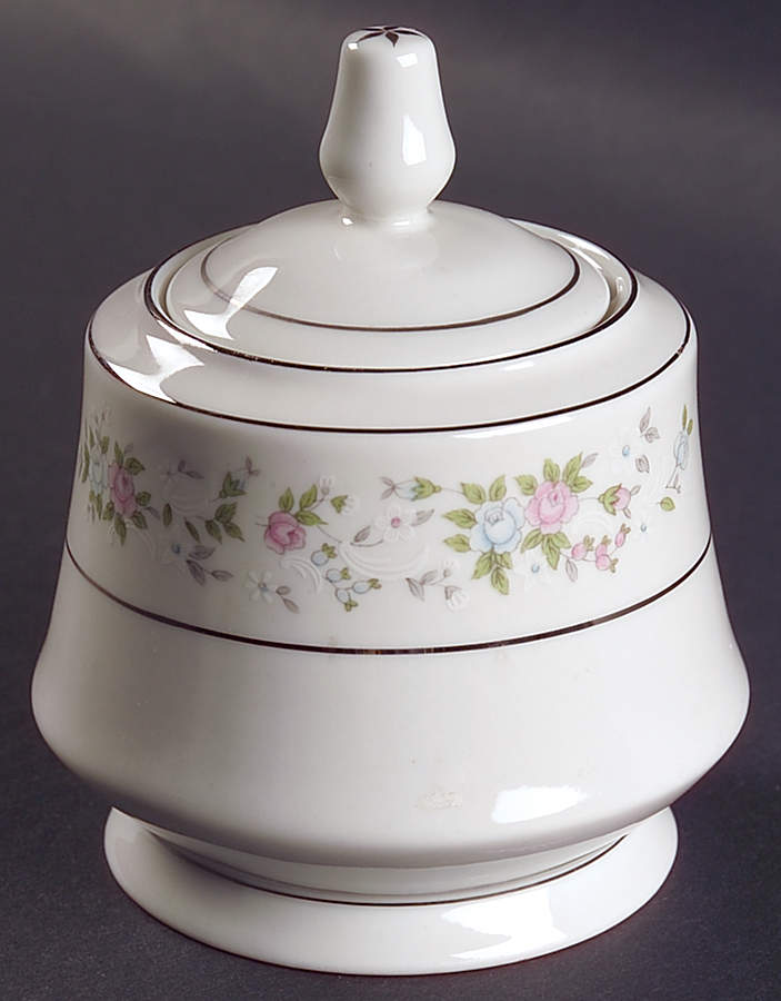 Cannes Sugar Bowl & Lid by Sango-1