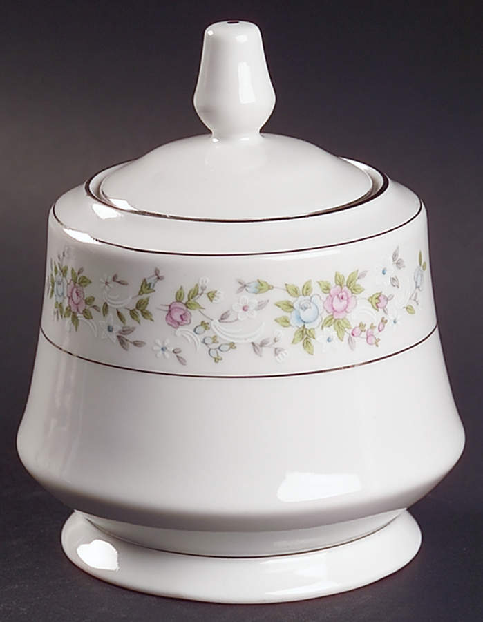 Cannes Sugar Bowl & Lid by Sango-1