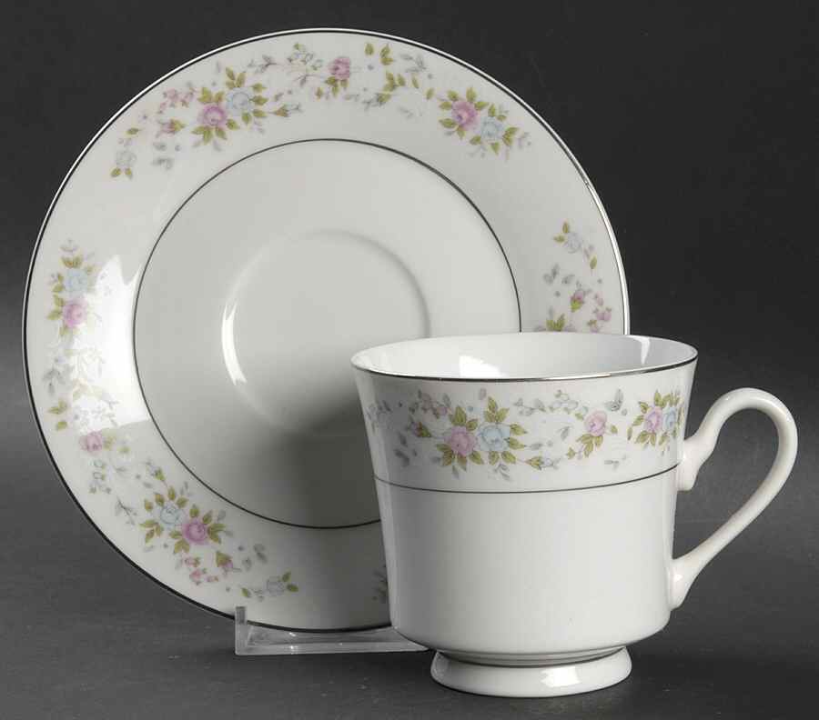 Cannes Footed Cup & Saucer Set by Sango-1