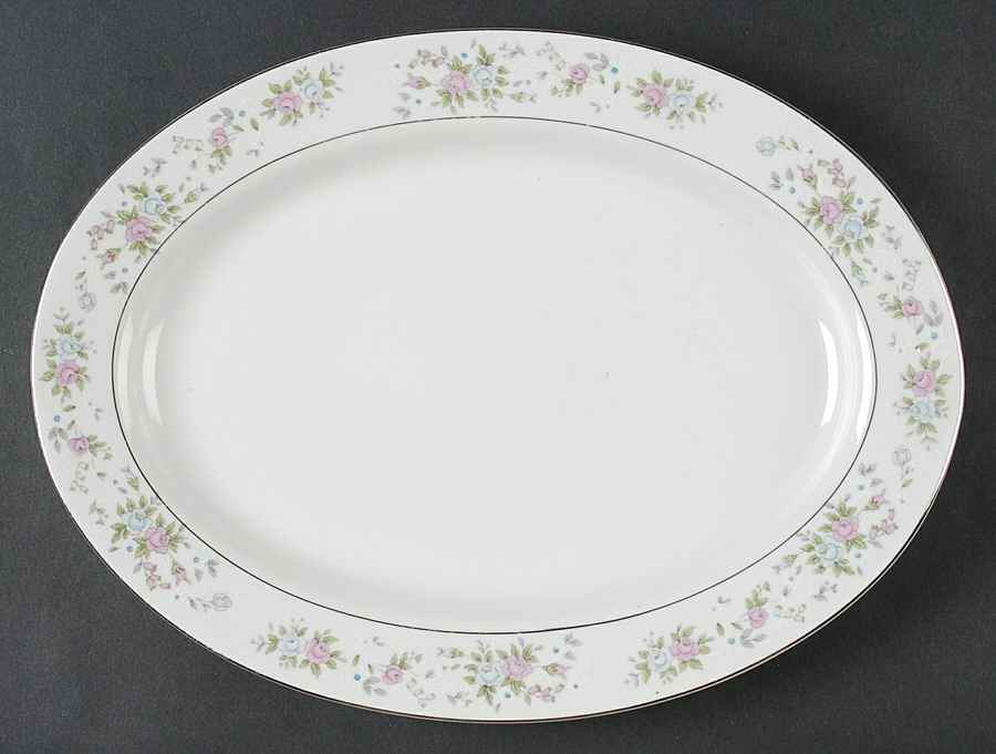 Cannes 12" Oval Serving Platter by Sango-1