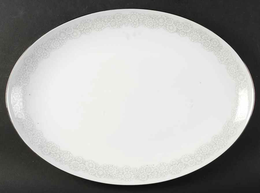 Canterbury 16" Oval Serving Platter by Sango-1