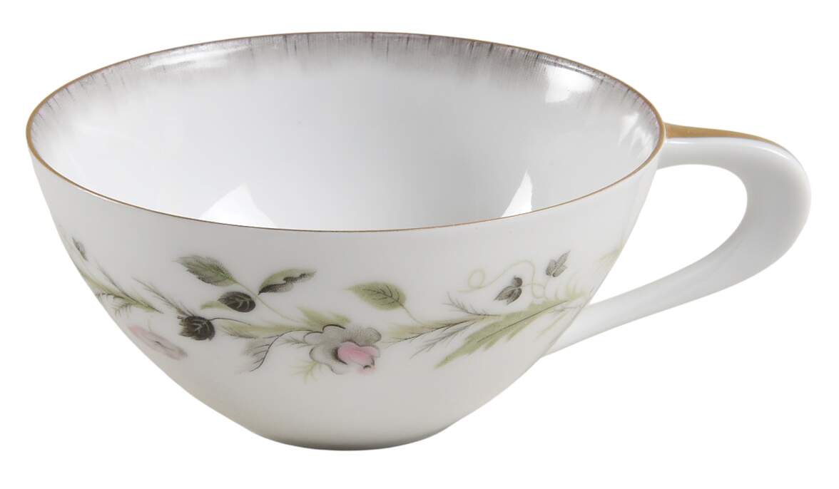 Canterbury (Gold Trim) Flat Cup by Sango-1