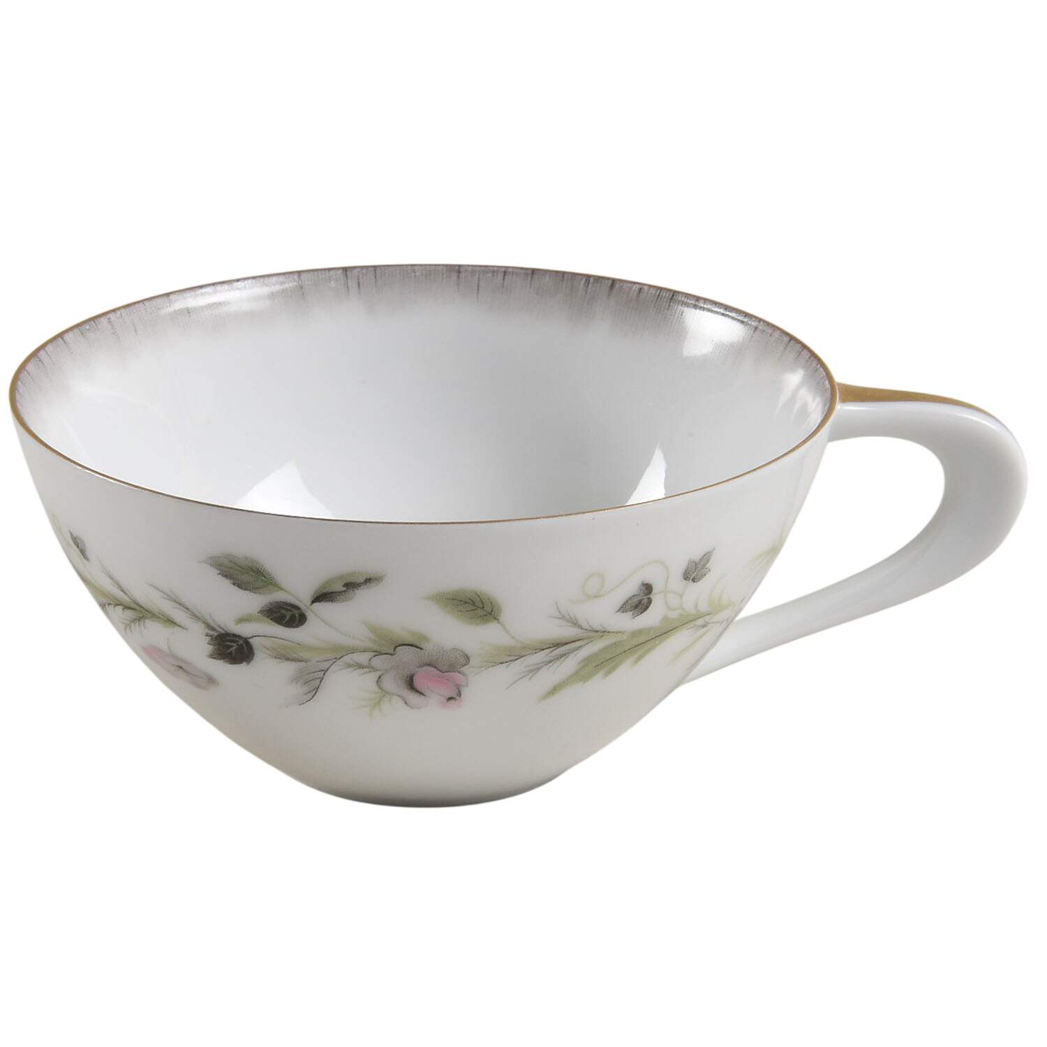 Canterbury (Gold Trim) Flat Cup by Sango-1