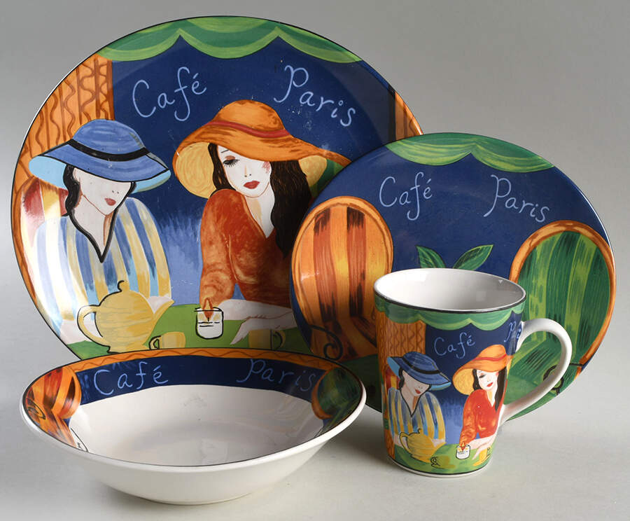 Cafe Paris 4 Piece Place Setting by Sango-1
