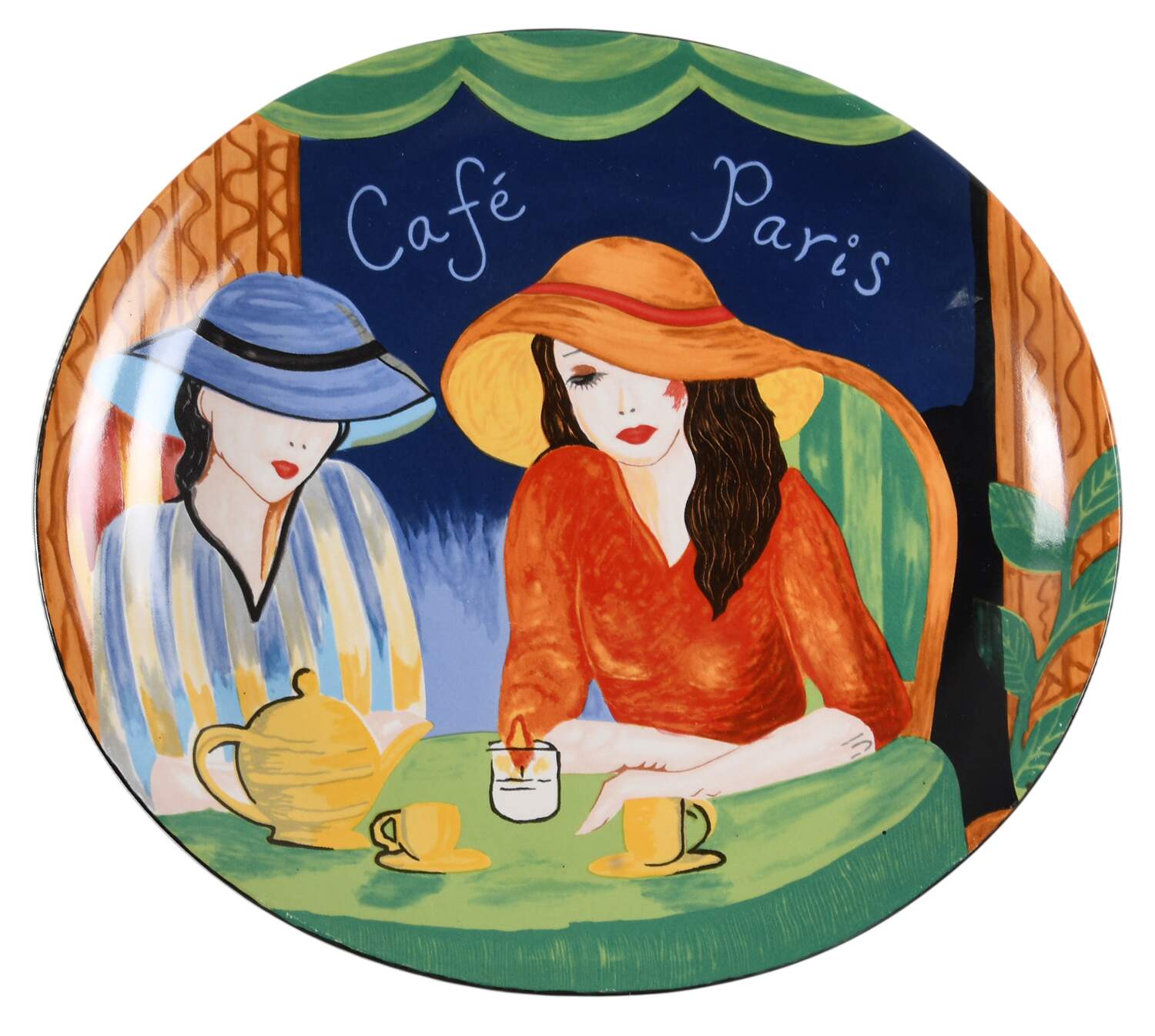 Cafe Paris 12" Chop Plate (Round Platter) by Sango-1