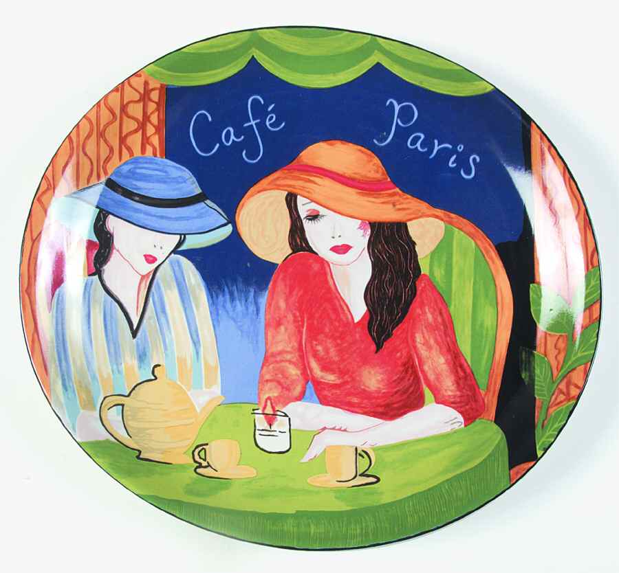 Cafe Paris 12" Chop Plate (Round Platter) by Sango-1