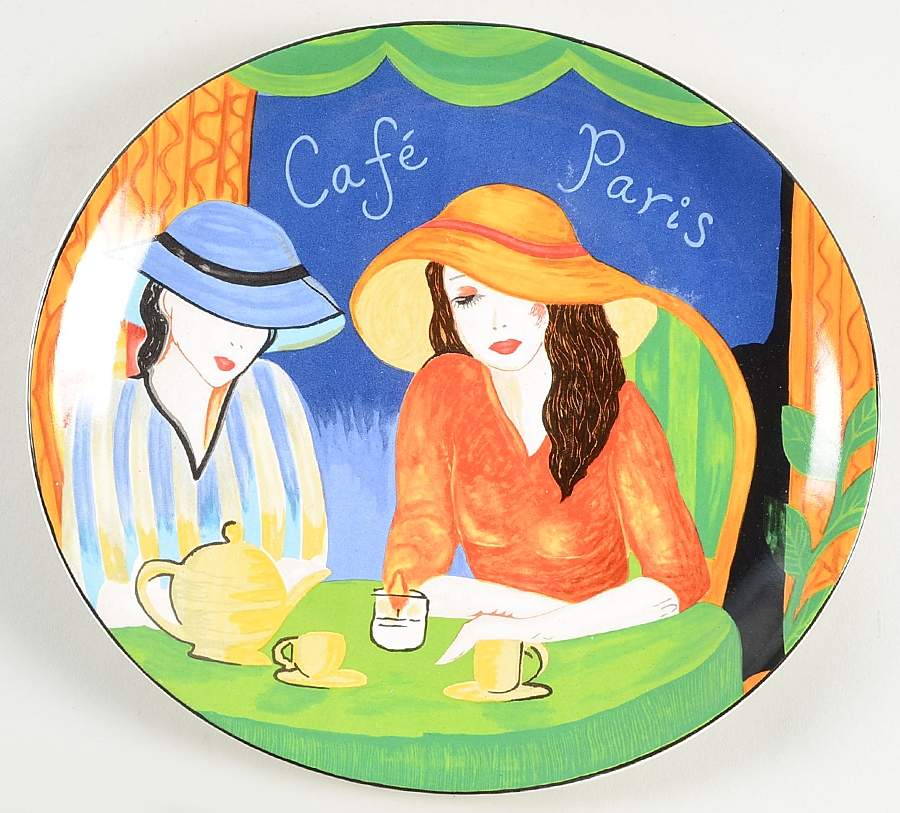 Cafe Paris 11" Oval Serving Platter by Sango-1