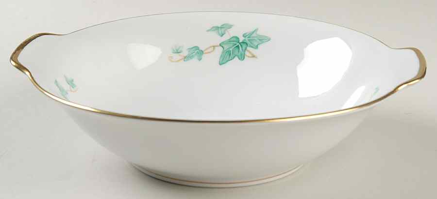 Caprice Green 9" Round Vegetable Bowl by Sango-1