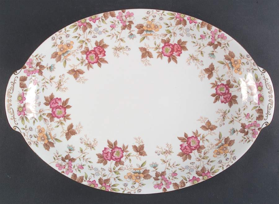 Carlton 16" Oval Serving Platter by Sango-1