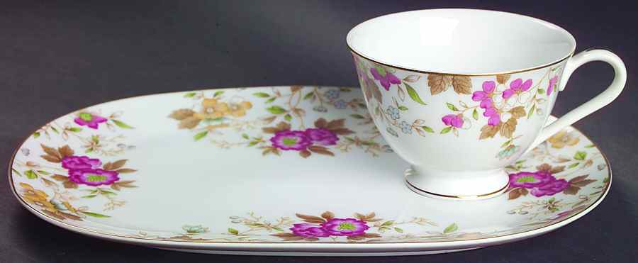 Carlton Snack Plate & Cup Set by Sango-1