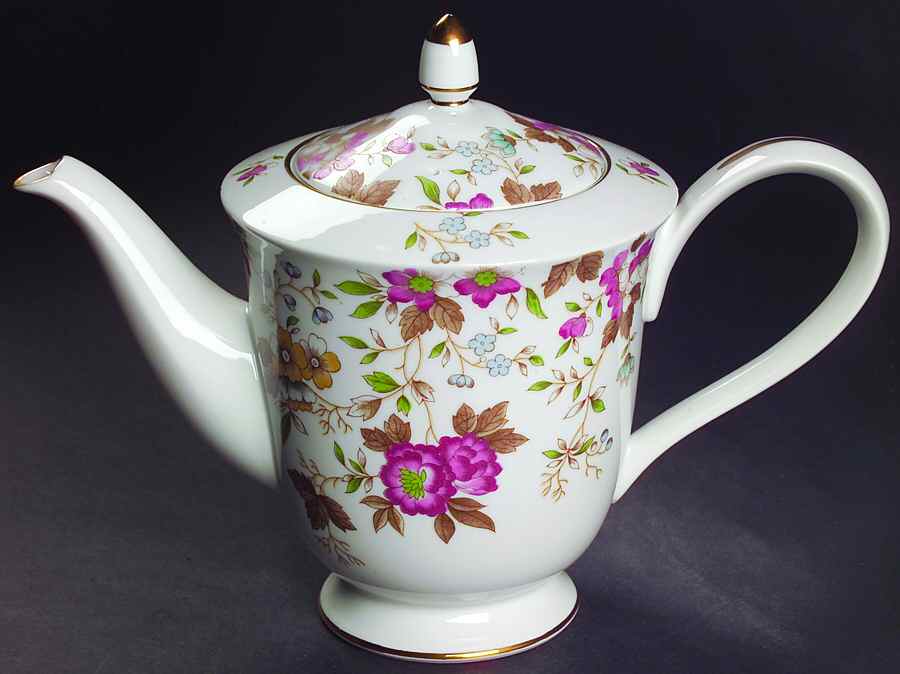Carlton Teapot & Lid by Sango-1