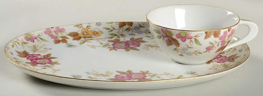 Carlton Snack Plate & Cup Set by Sango-1
