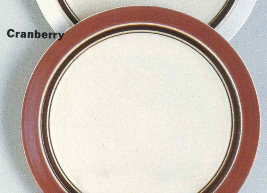 Carousel Cranberry Dinner Plate by Sango-1