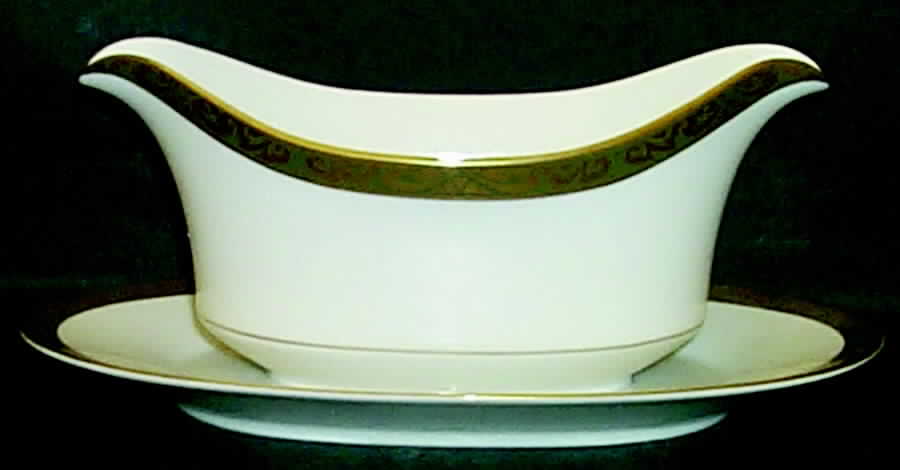 Carlisle Gravy Boat with Attached Underplate by Sango-1