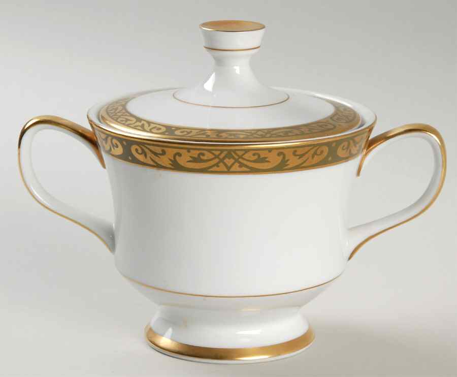 Carlisle Sugar Bowl & Lid by Sango-1