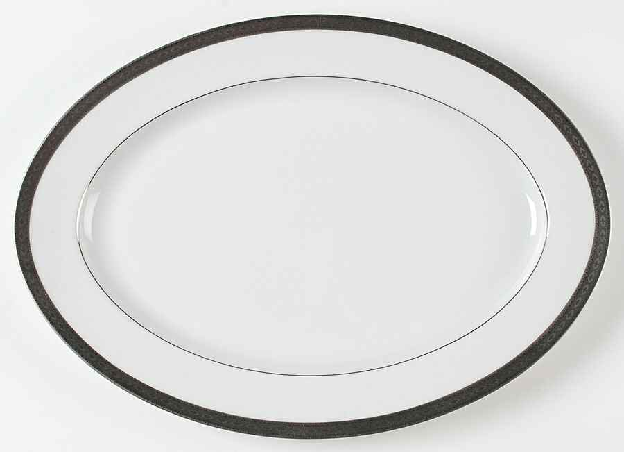 Carlotta 16" Oval Serving Platter by Sango-1