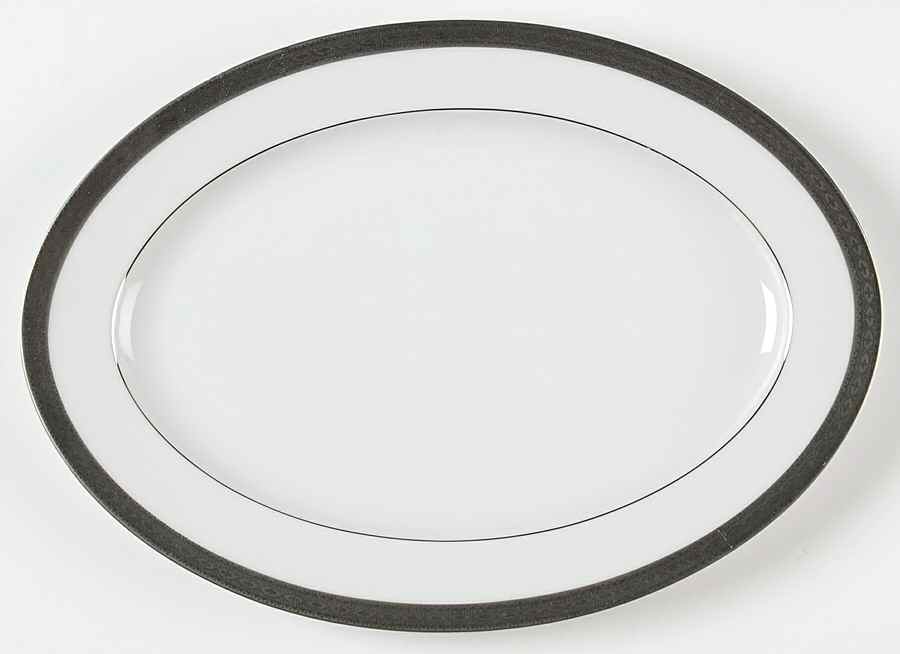 Carlotta 12" Oval Serving Platter by Sango-1