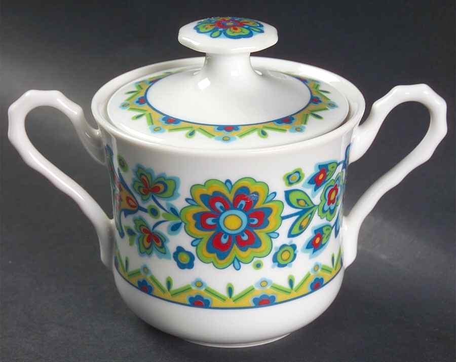 Carlsbad Sugar Bowl & Lid by Sango-1