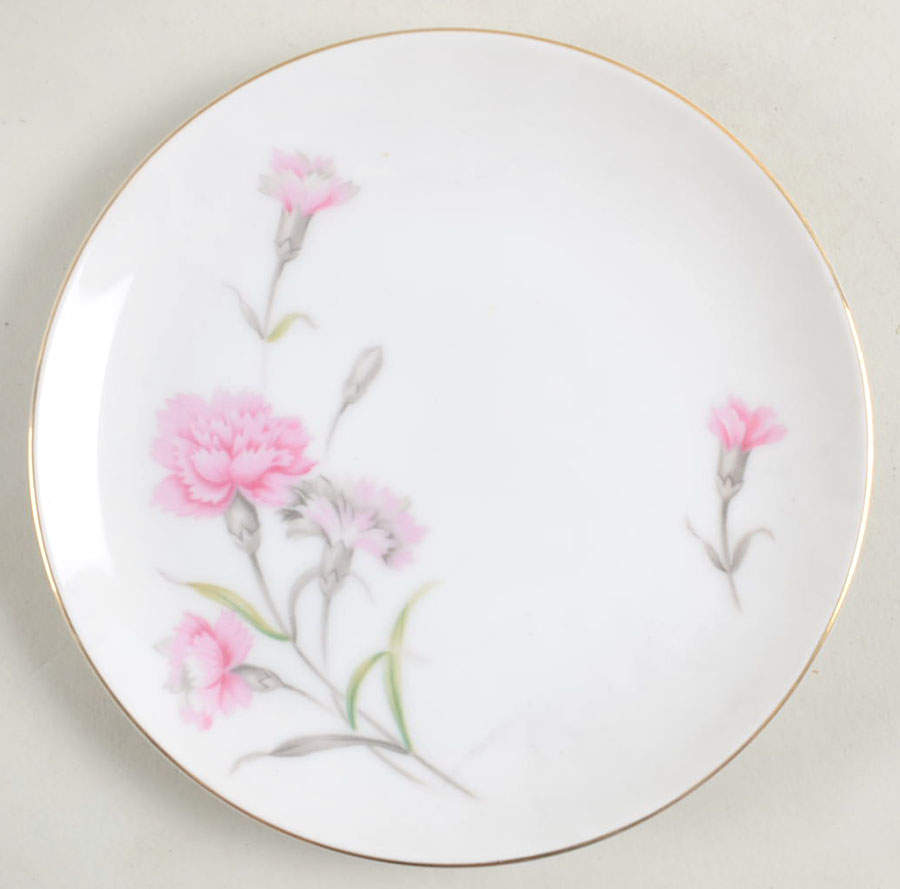 Carnation Bread & Butter Plate by Sango-1