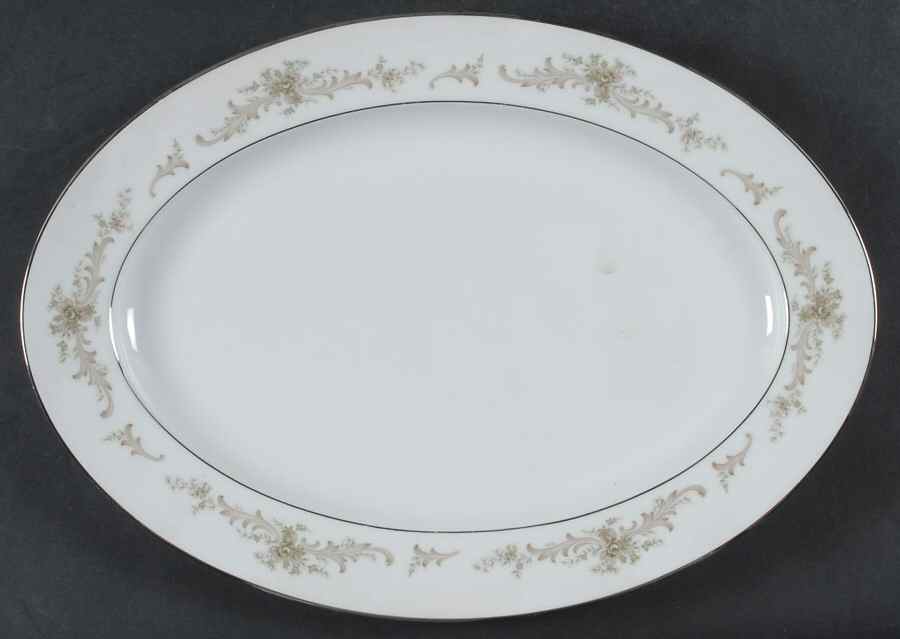 Carousel 14" Oval Serving Platter by Sango-1