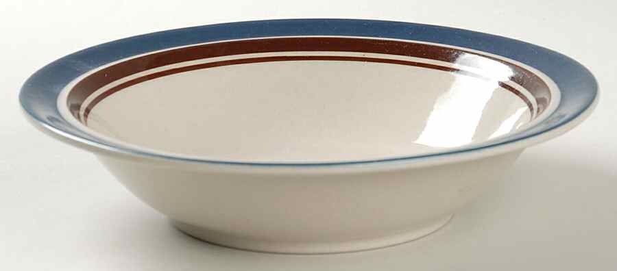 Carousel Blue Soup/Cereal Bowl by Sango-1