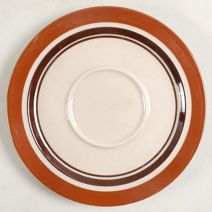 Carousel Sienna Brown Saucer by Sango-1