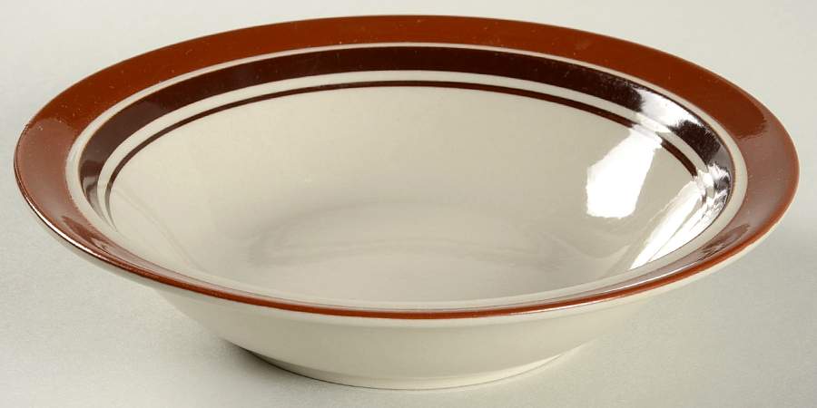 Carousel Sienna Brown Soup/Cereal Bowl by Sango-1
