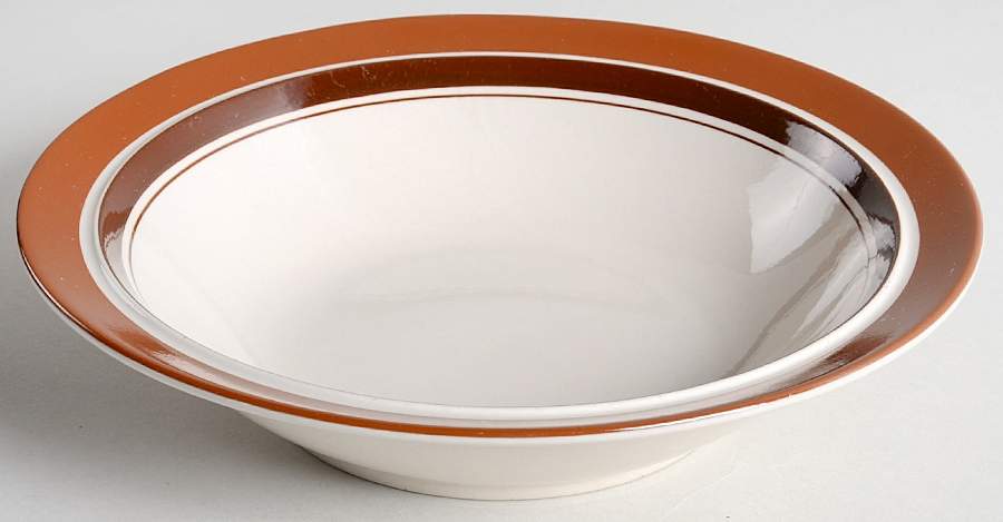 Carousel Sienna Brown 9" Round Vegetable Bowl by Sango-1