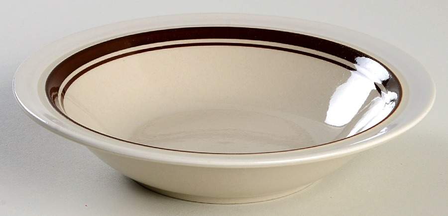 Carousel White Rim Cereal Bowl by Sango-1