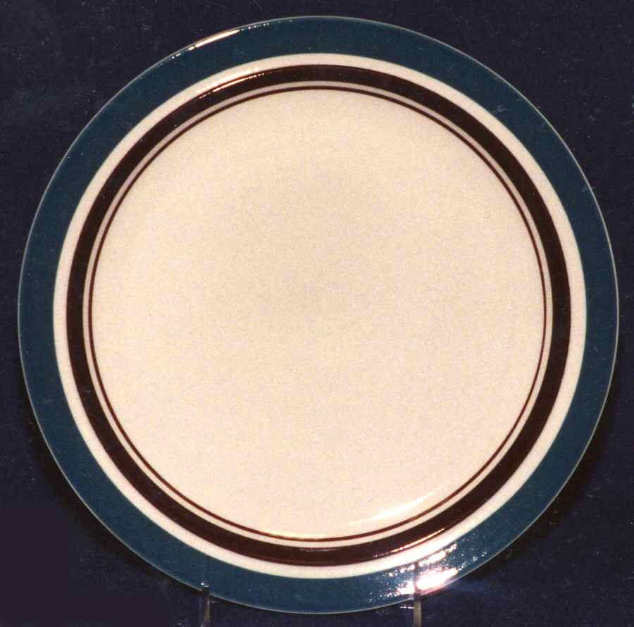 Carousel Teal Green Dinner Plate by Sango-1