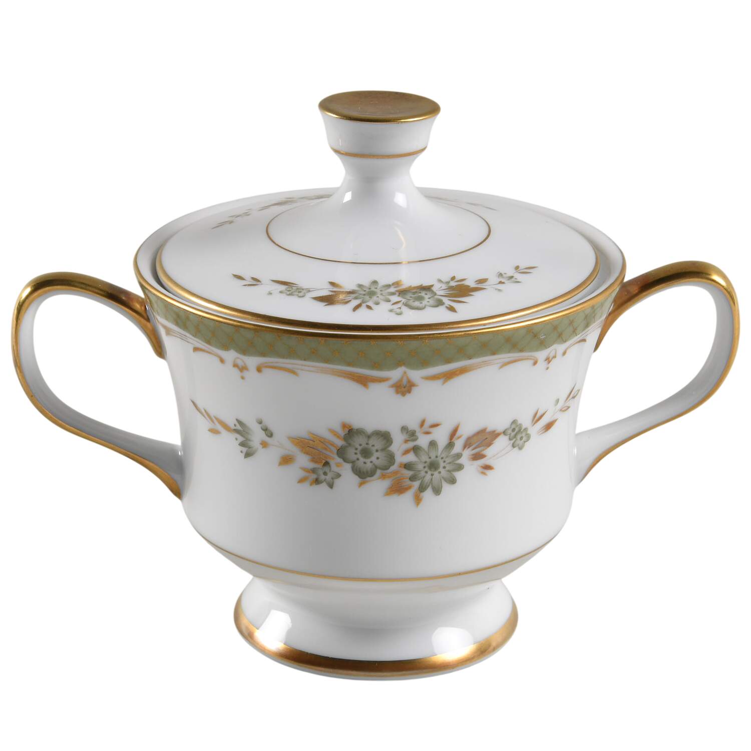 Cathay Sugar Bowl & Lid by Sango-1