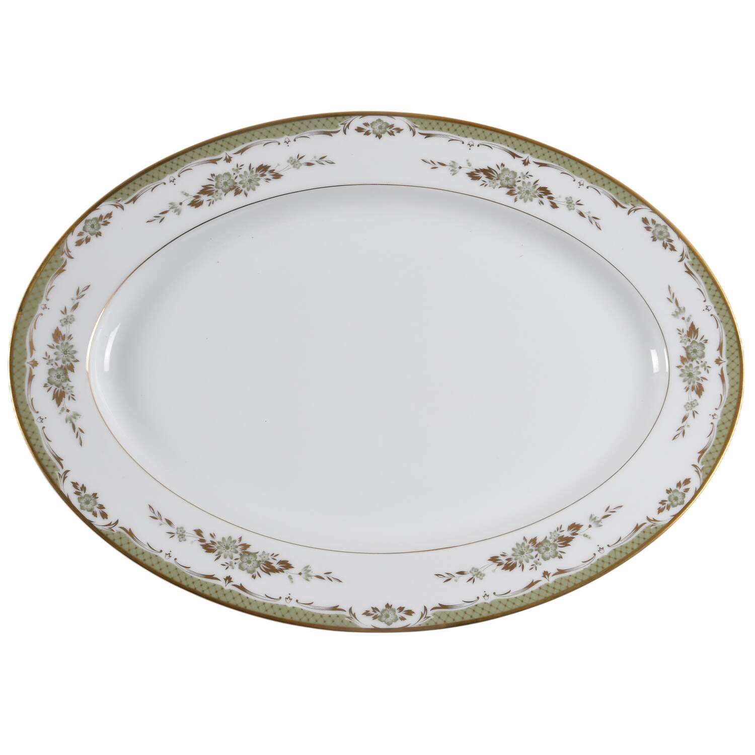 Cathay 16" Oval Serving Platter by Sango-1