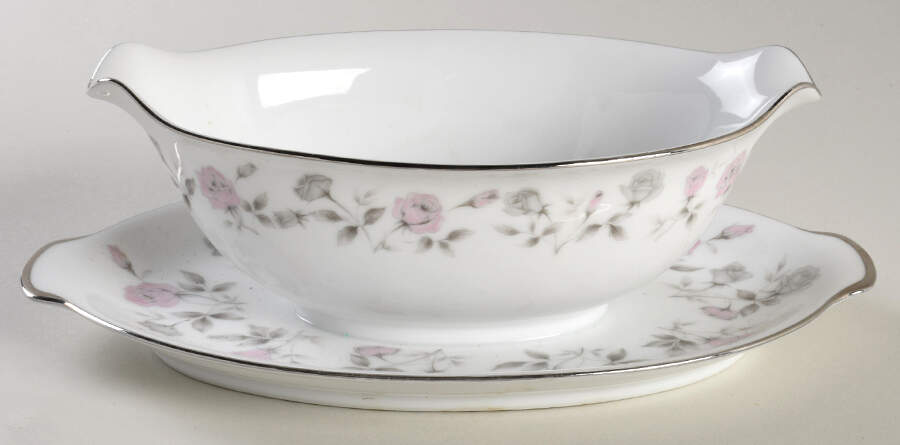 Chantilly Gravy Boat with Attached Underplate by Sango-1