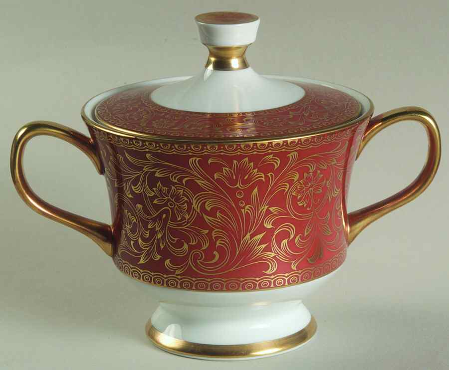 Charlemagne Sugar Bowl & Lid by Sango-1