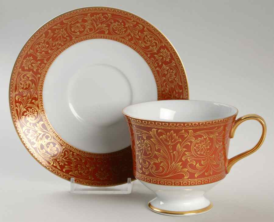 Charlemagne Footed Cup & Saucer Set by Sango-1