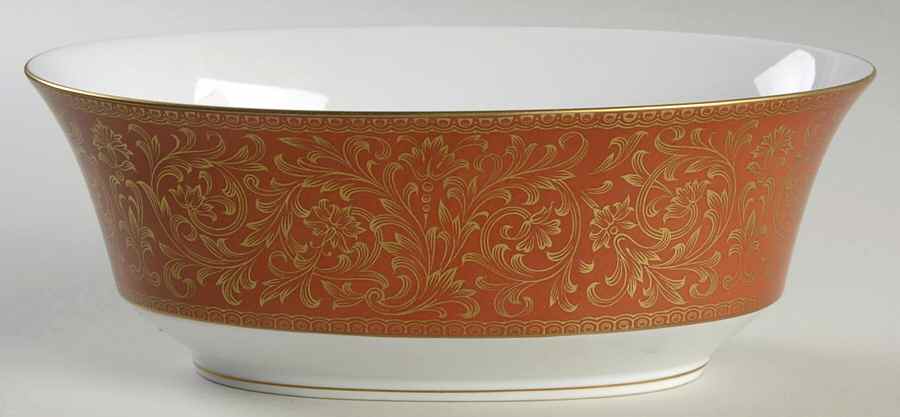 Charlemagne 9" Oval Vegetable Bowl by Sango-1