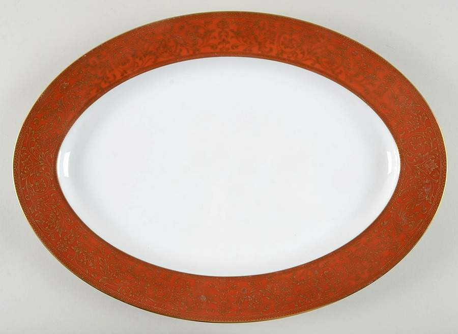 Charlemagne 16" Oval Serving Platter by Sango-1