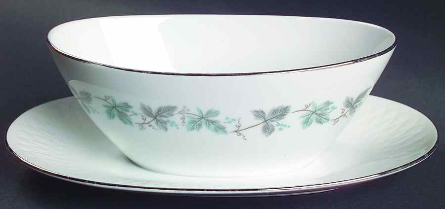 Charleroi Gravy Boat with Attached Underplate by Sango-1
