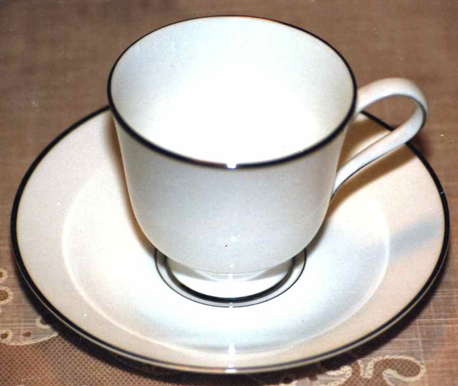 Charleston Footed Cup & Saucer Set by Sango-1