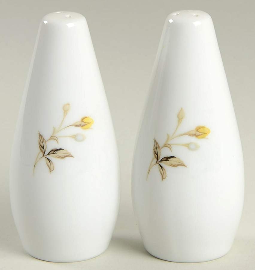 Charlote (Gold Trim) Salt & Pepper Set by Sango-1