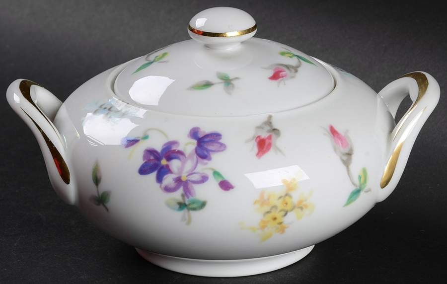 Charm Sugar Bowl & Lid by Sango-1