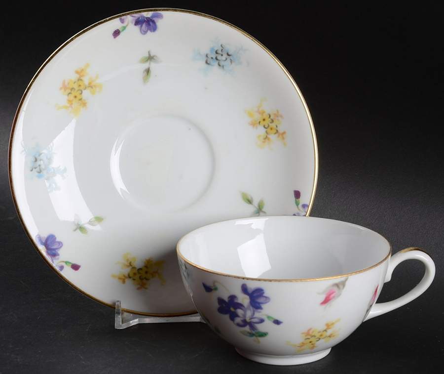 Charm Flat Cup & Saucer Set by Sango-1