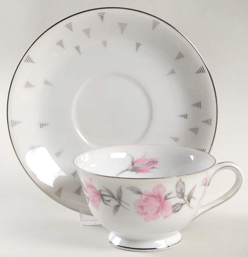 Charmaine Footed Cup & Saucer Set by Sango-1