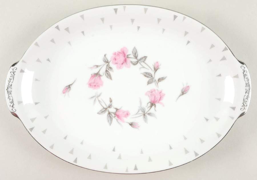 Charmaine 12" Oval Serving Platter by Sango-1