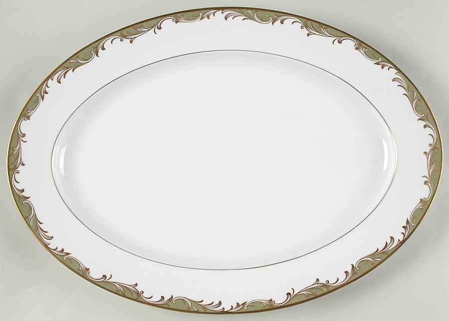 Chateau 16" Oval Serving Platter by Sango-1