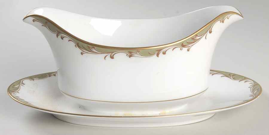 Chateau Gravy Boat with Attached Underplate by Sango-1