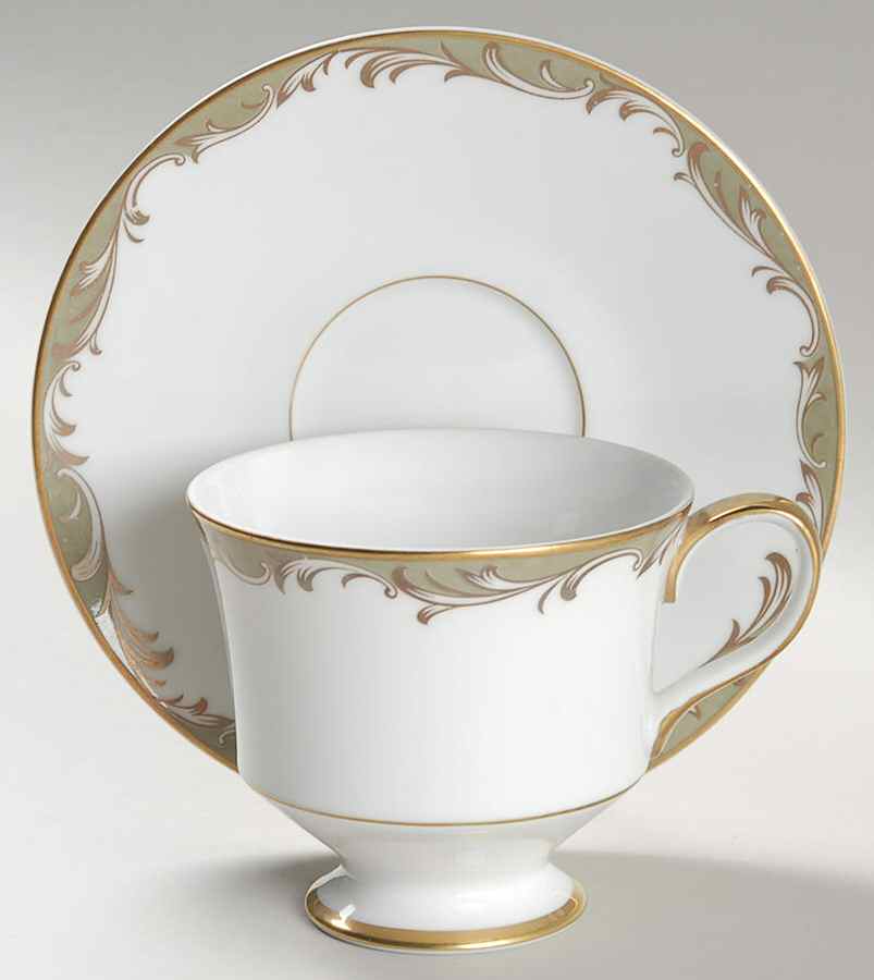Chateau Footed Cup & Saucer Set by Sango-1