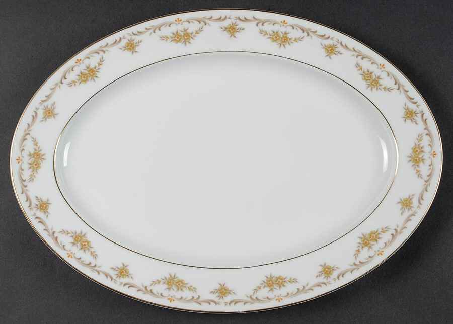 Cheltenham 14" Oval Serving Platter by Sango-1