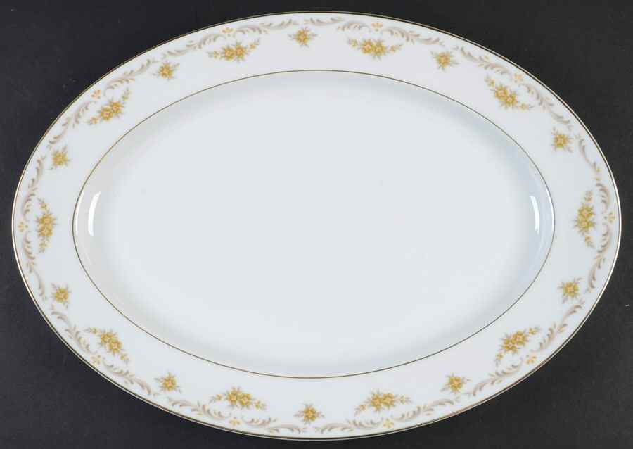 Cheltenham 16" Oval Serving Platter by Sango-1